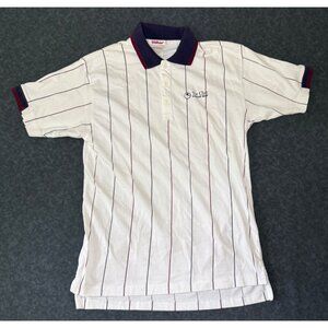 Wilson Embroidered Striped Polo Shirt - Size Medium - The Club Seabrook Island